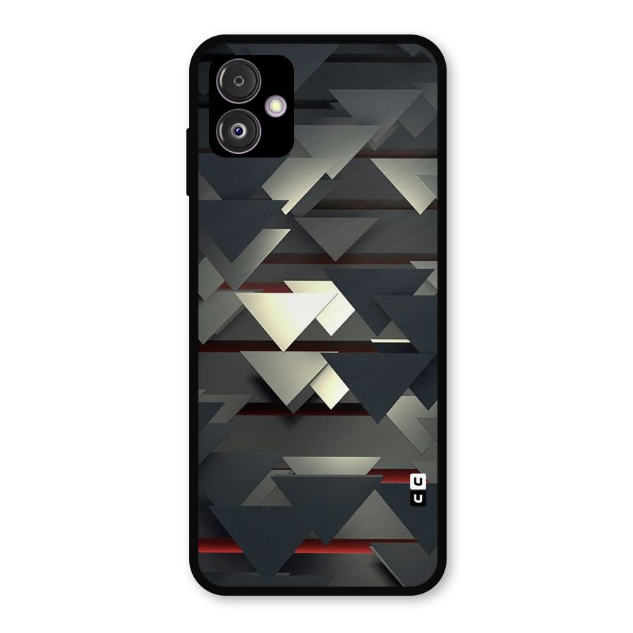 Classic Triangles Design Metal Back Case for Galaxy F14