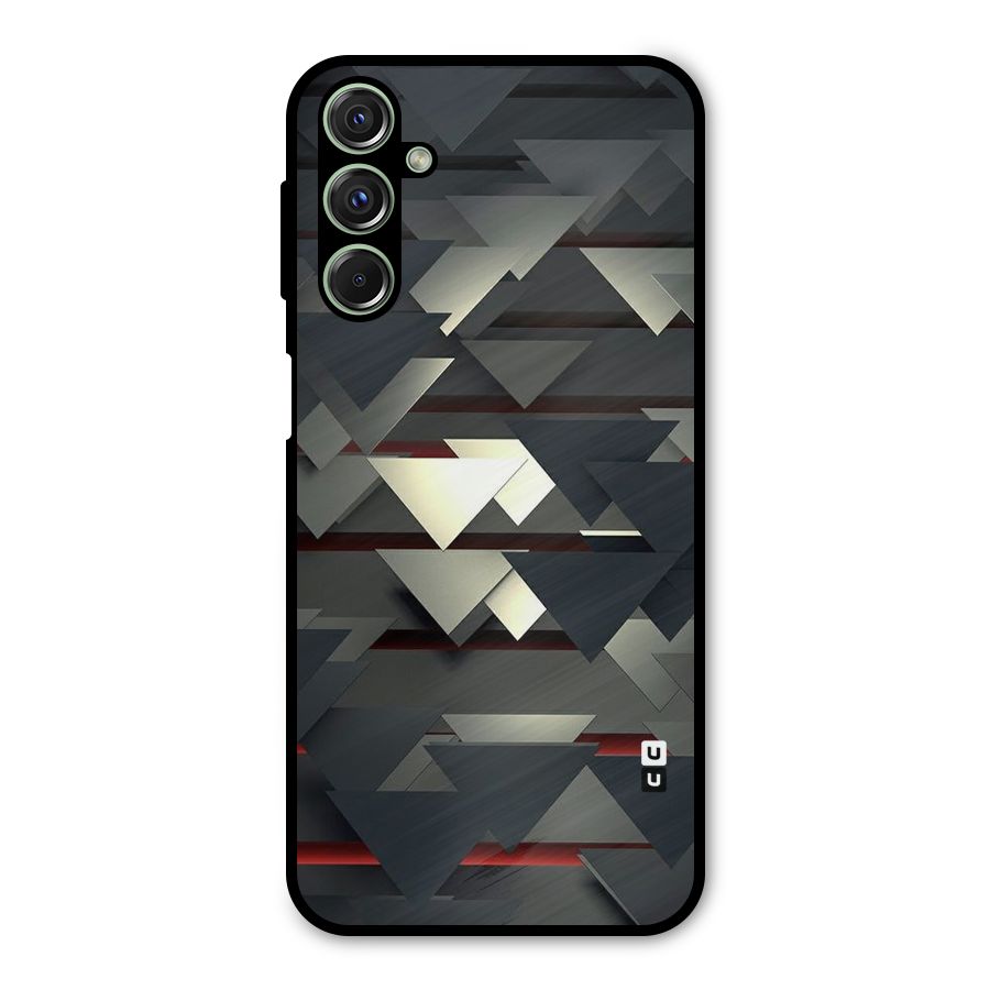 Classic Triangles Design Metal Back Case for Galaxy F34