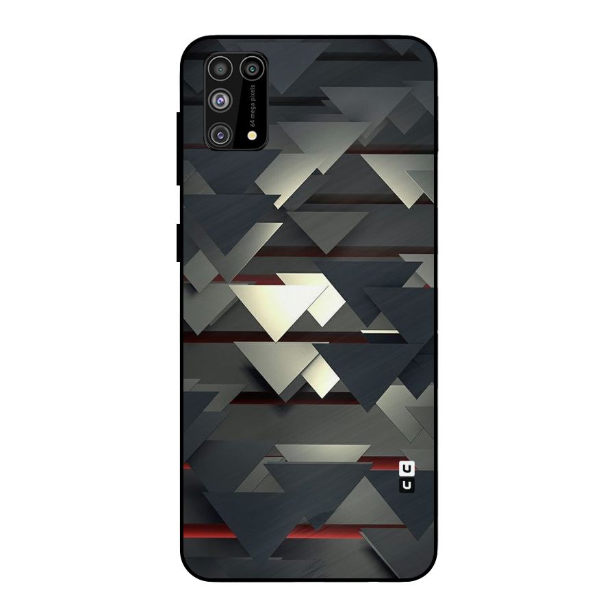 Classic Triangles Design Metal Back Case for Galaxy F41