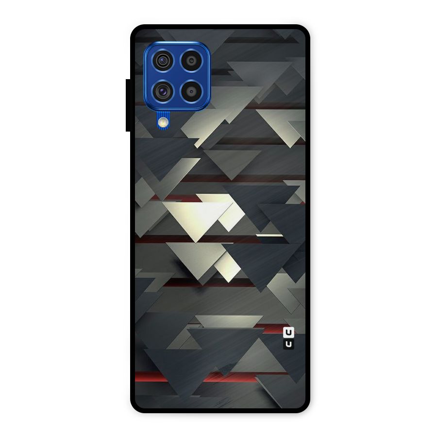 Classic Triangles Design Metal Back Case for Galaxy F62