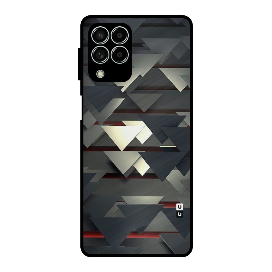 Classic Triangles Design Metal Back Case for Galaxy M33