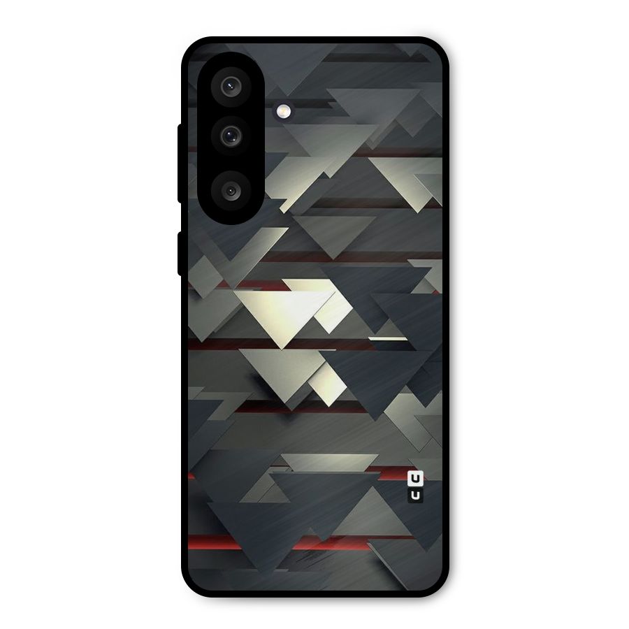 Classic Triangles Design Metal Back Case for Galaxy M56