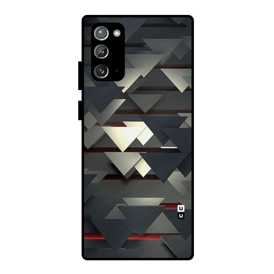 Classic Triangles Design Metal Back Case for Galaxy Note 20