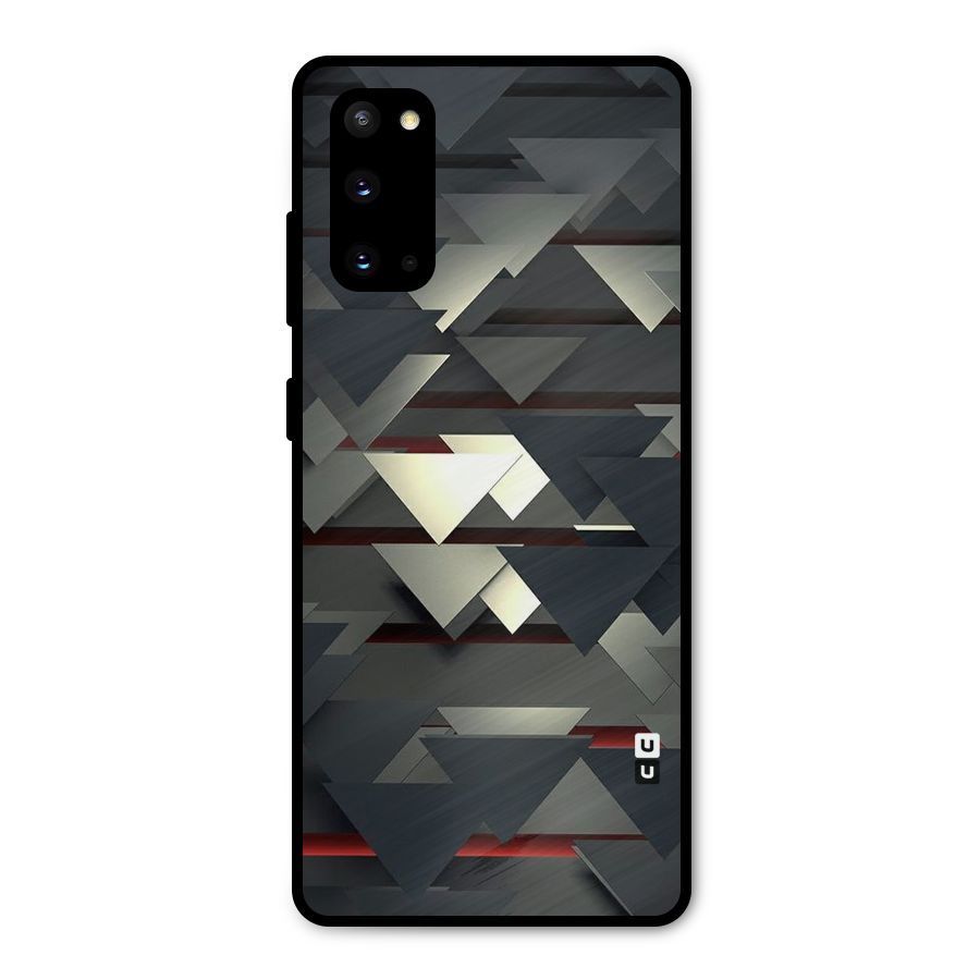 Classic Triangles Design Metal Back Case for Galaxy S20