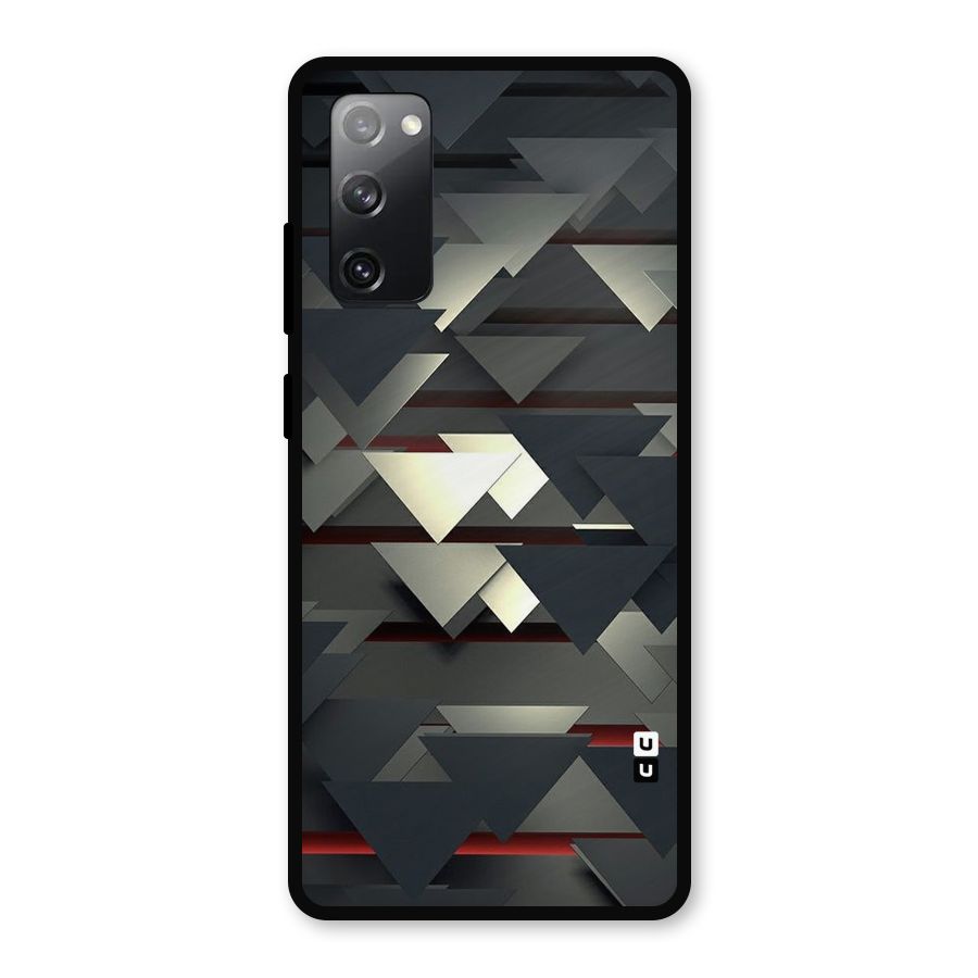 Classic Triangles Design Metal Back Case for Galaxy S20 FE