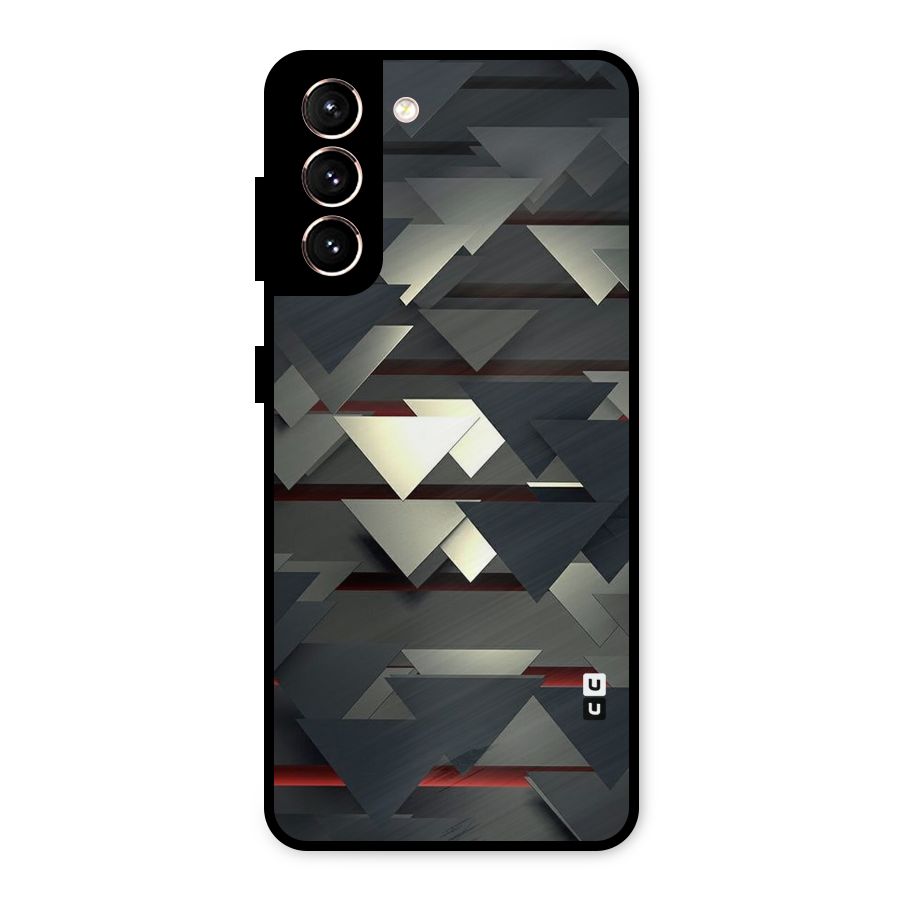 Classic Triangles Design Metal Back Case for Galaxy S21 5G