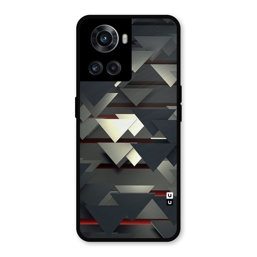 Classic Triangles Design Metal Back Case for OnePlus 10R