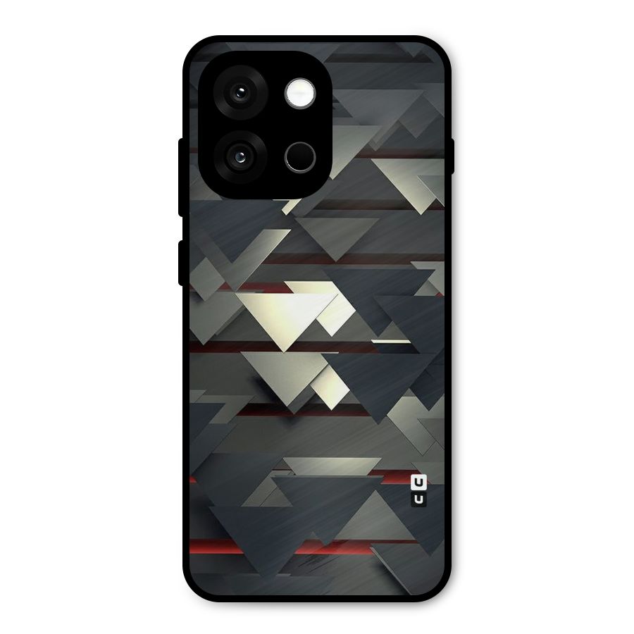 Classic Triangles Design Metal Back Case for OnePlus 13s
