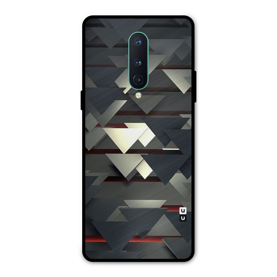 Classic Triangles Design Metal Back Case for OnePlus 8