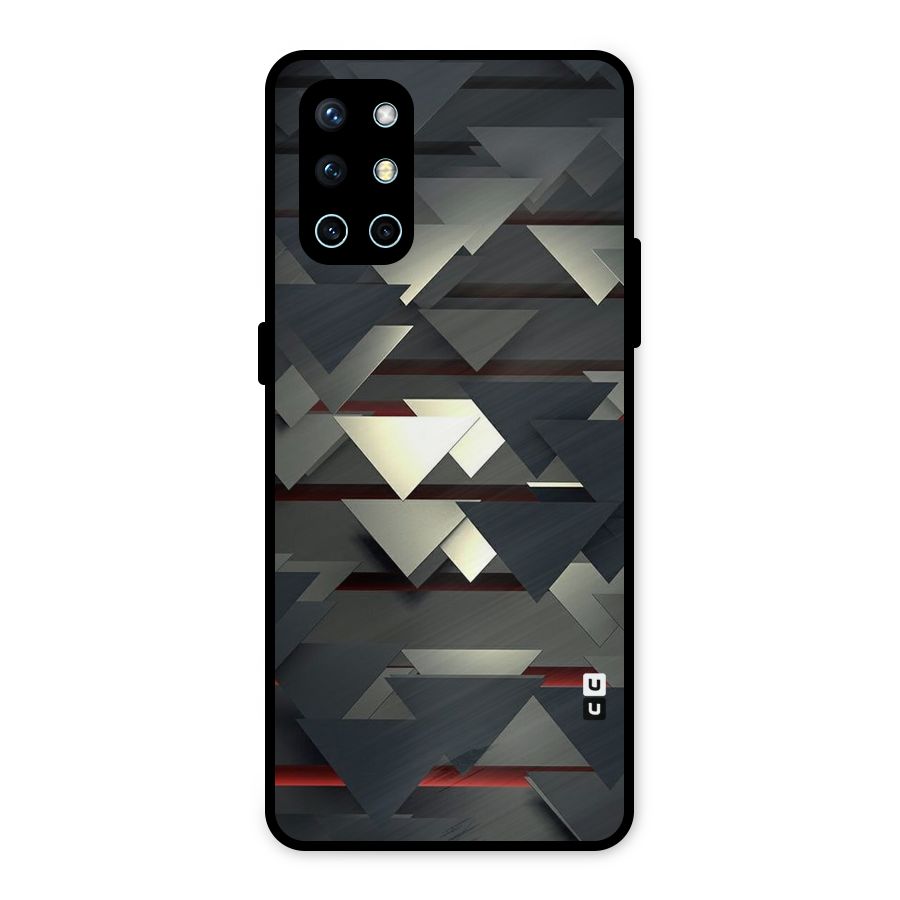 Classic Triangles Design Metal Back Case for OnePlus 9R