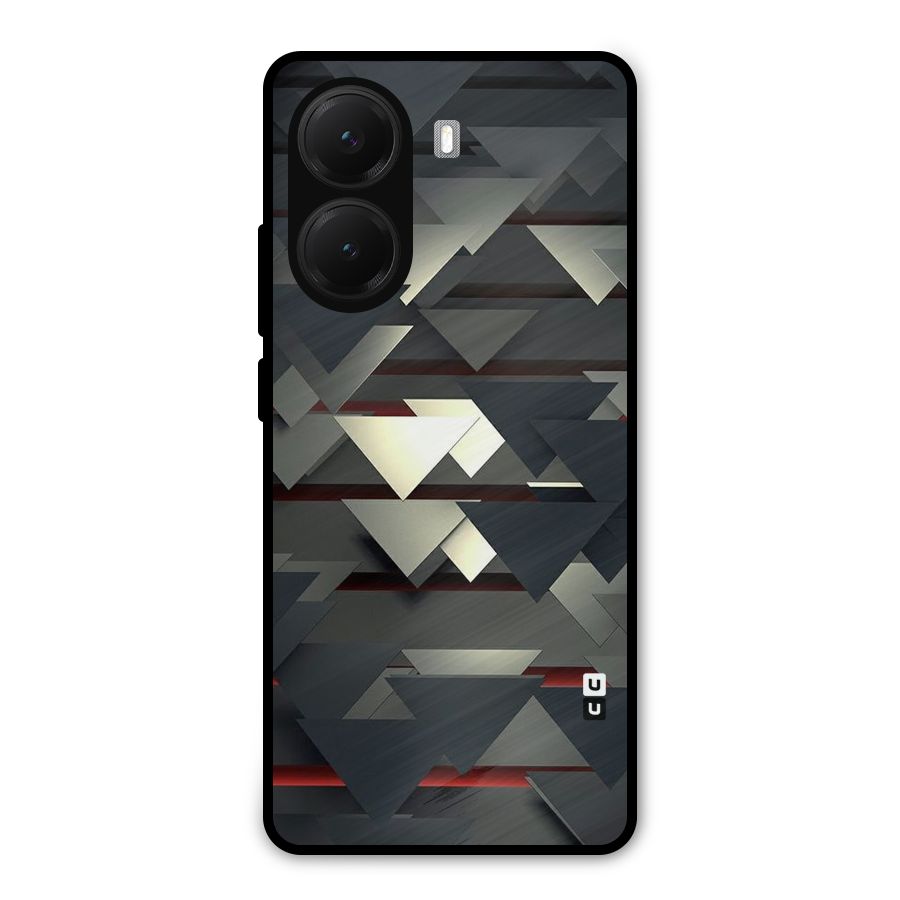 Classic Triangles Design Metal Back Case for Poco X7 Pro