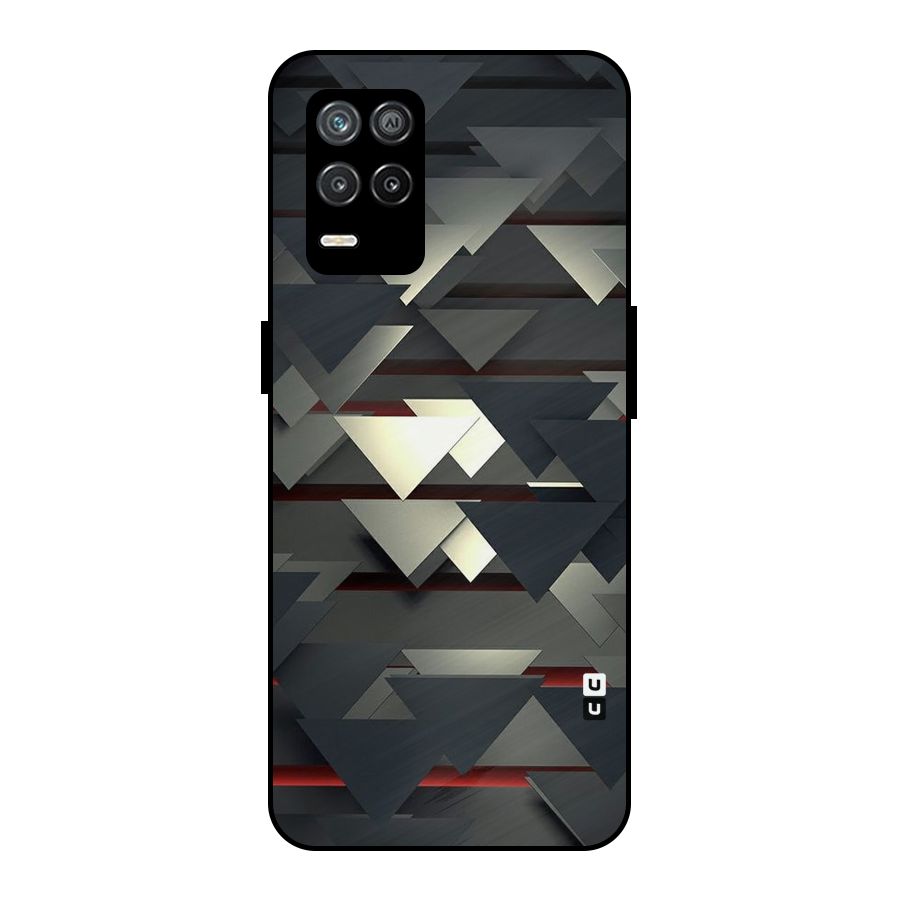Classic Triangles Design Metal Back Case for Realme 9 5G