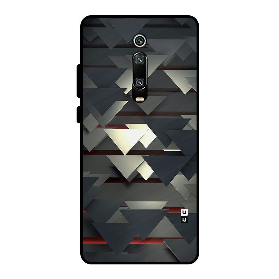 Classic Triangles Design Metal Back Case for Redmi K20