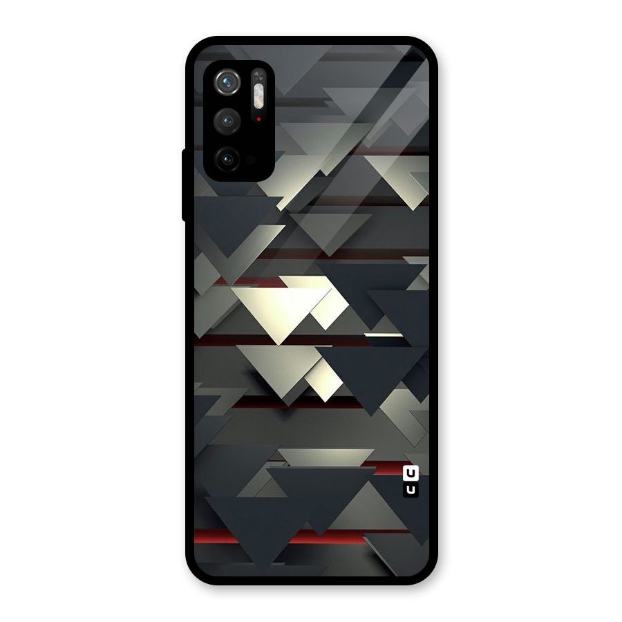Classic Triangles Design Metal Back Case for Redmi Note 10T 5G