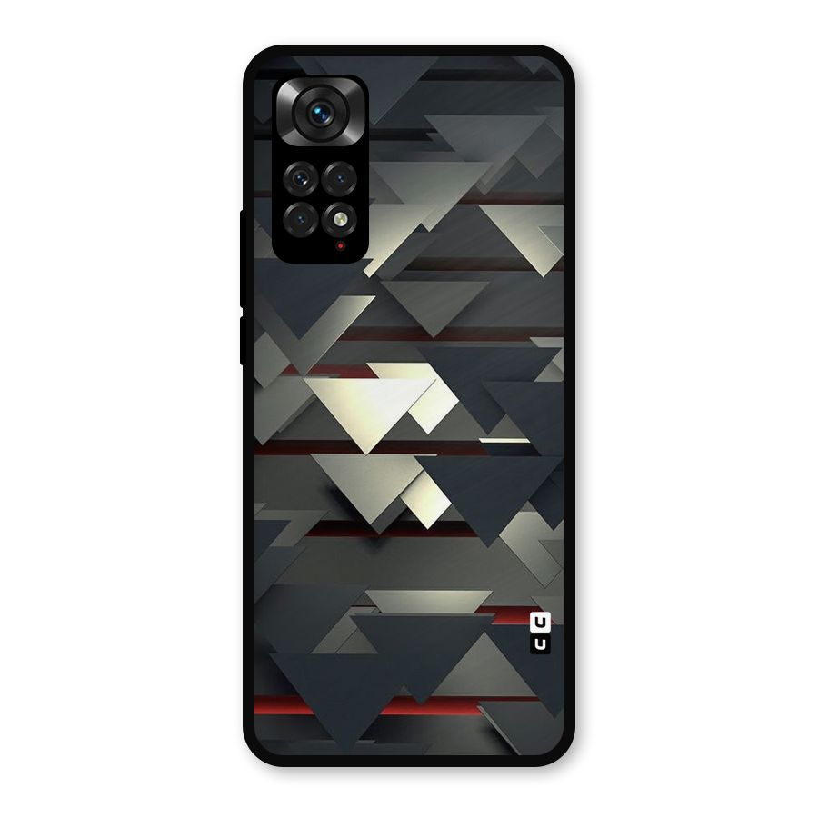 Classic Triangles Design Metal Back Case for Redmi Note 11s