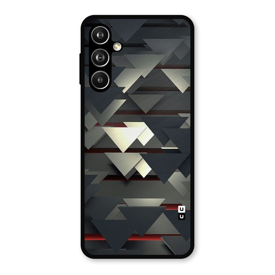 Classic Triangles Design Metal Back Case for Samsung Galaxy M54