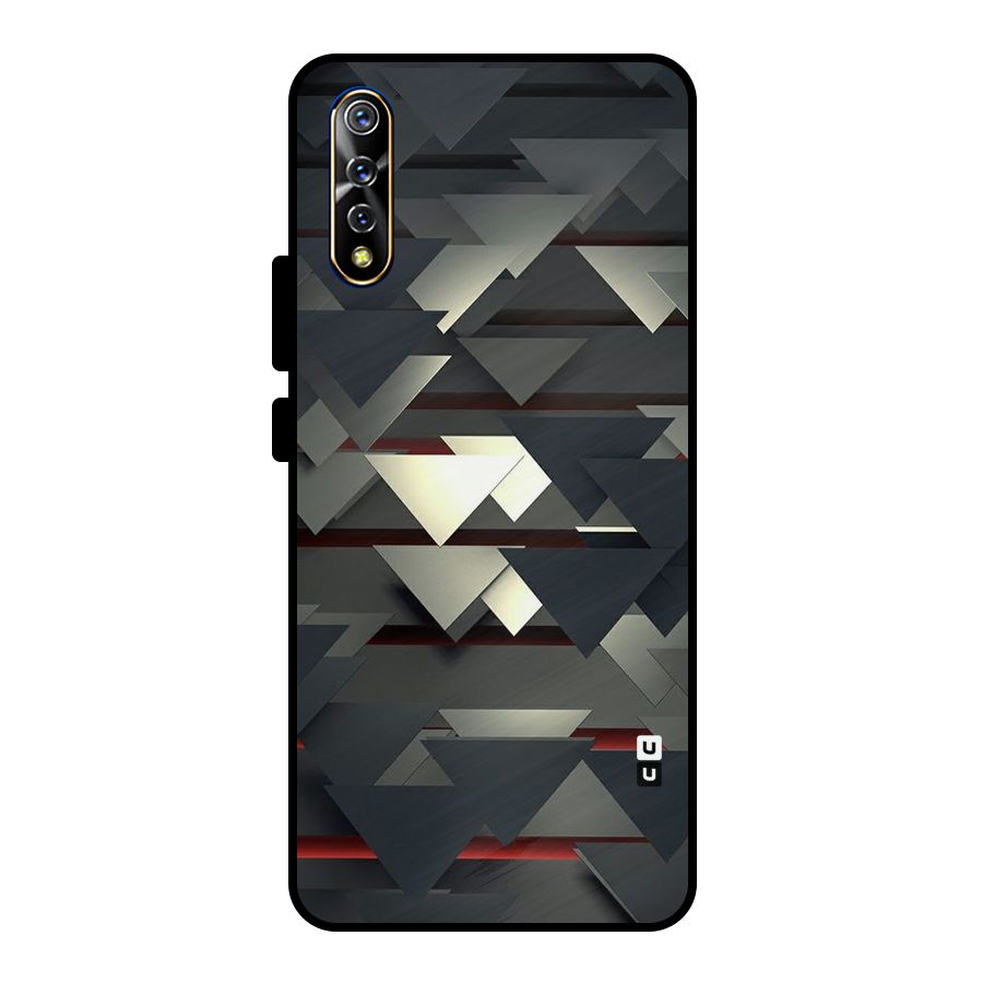 Classic Triangles Design Metal Back Case for Vivo S1
