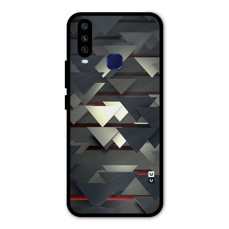 Classic Triangles Design Metal Back Case for Vivo V17