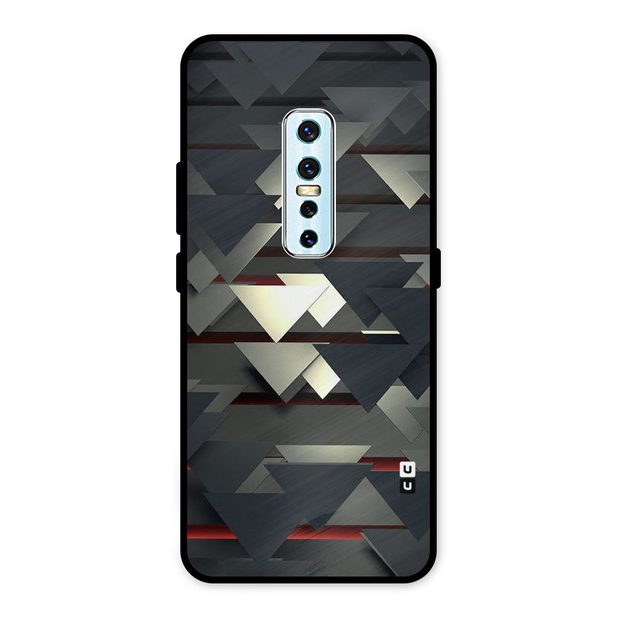 Classic Triangles Design Metal Back Case for Vivo V17 Pro
