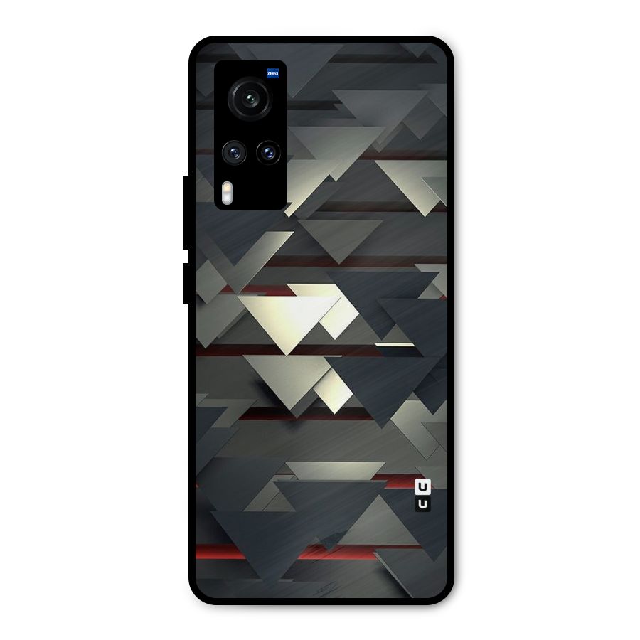 Classic Triangles Design Metal Back Case for Vivo X60