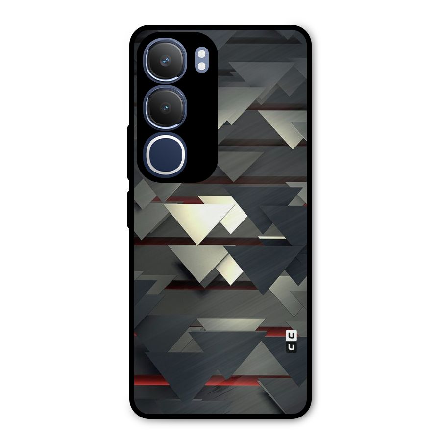 Classic Triangles Design Metal Back Case for Vivo Y29