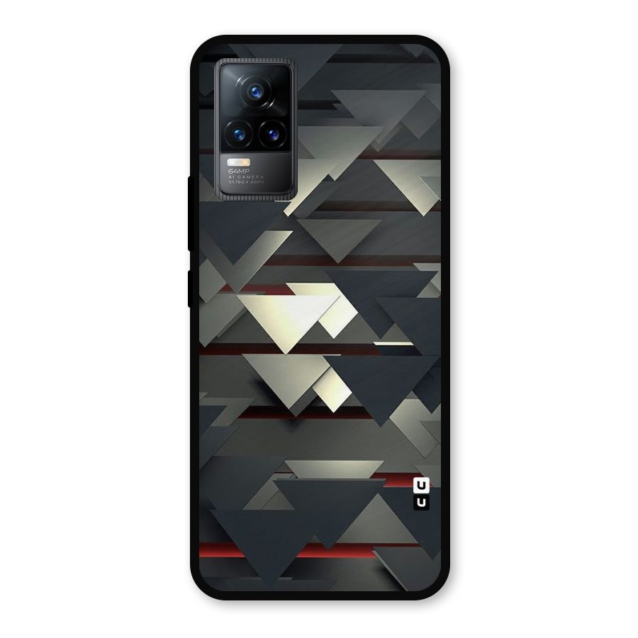 Classic Triangles Design Metal Back Case for Vivo Y73