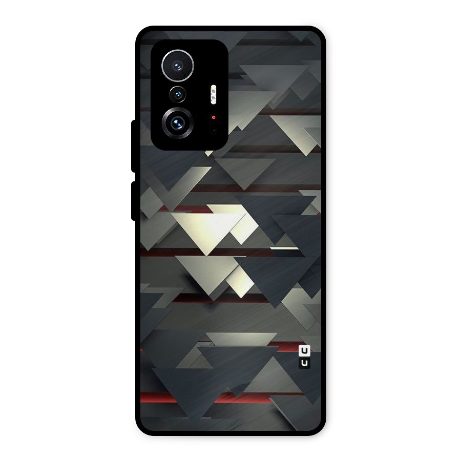 Classic Triangles Design Metal Back Case for Xiaomi 11T Pro