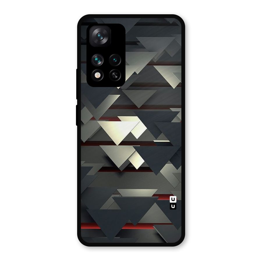 Classic Triangles Design Metal Back Case for Xiaomi 11i Hypercharge 5G