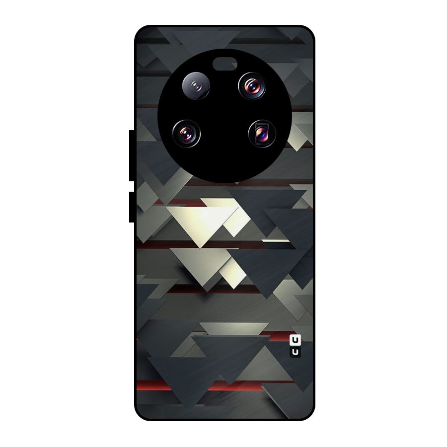 Classic Triangles Design Metal Back Case for Xiaomi 13 Ultra
