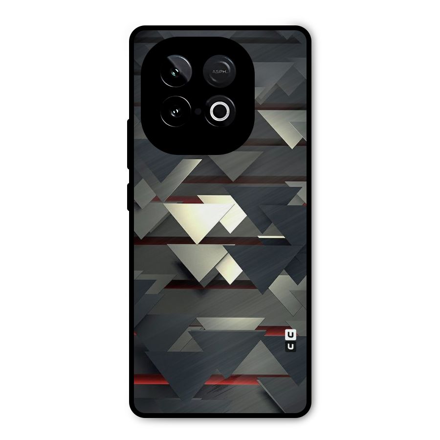 Classic Triangles Design Metal Back Case for iQOO Neo 10
