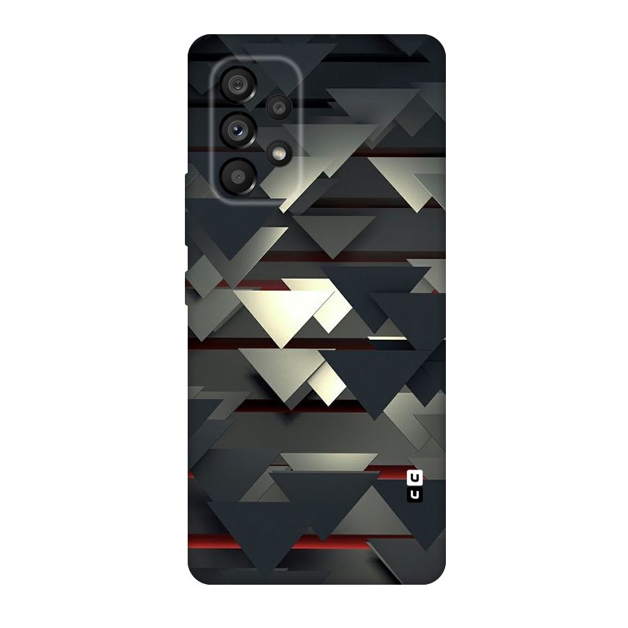 Classic Triangles Design Original Polycarbonate Back Case for Galaxy A53 5G