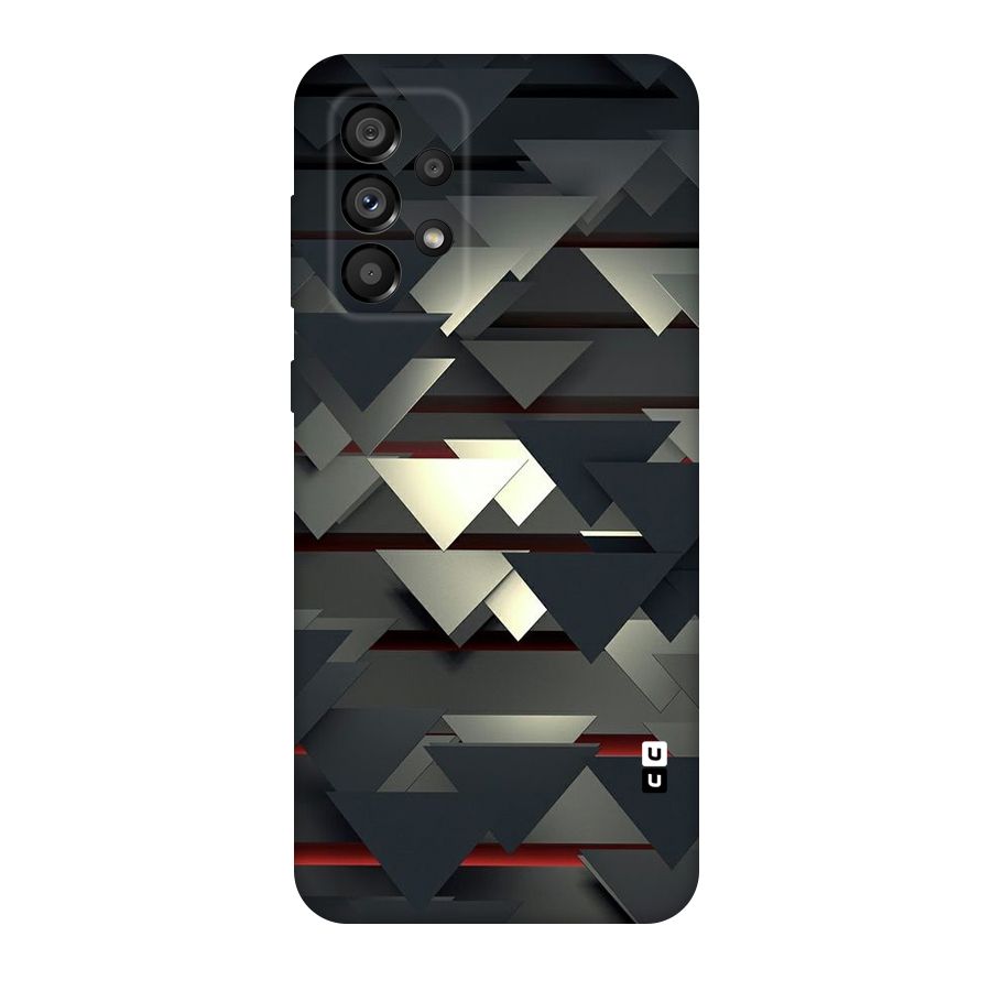 Classic Triangles Design Original Polycarbonate Back Case for Galaxy A73 5G