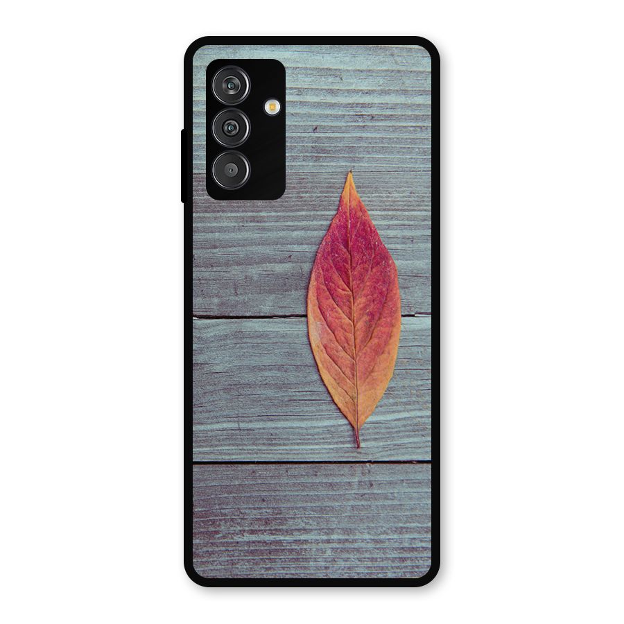 Classic Wood Leaf Metal Back Case for Galaxy F13