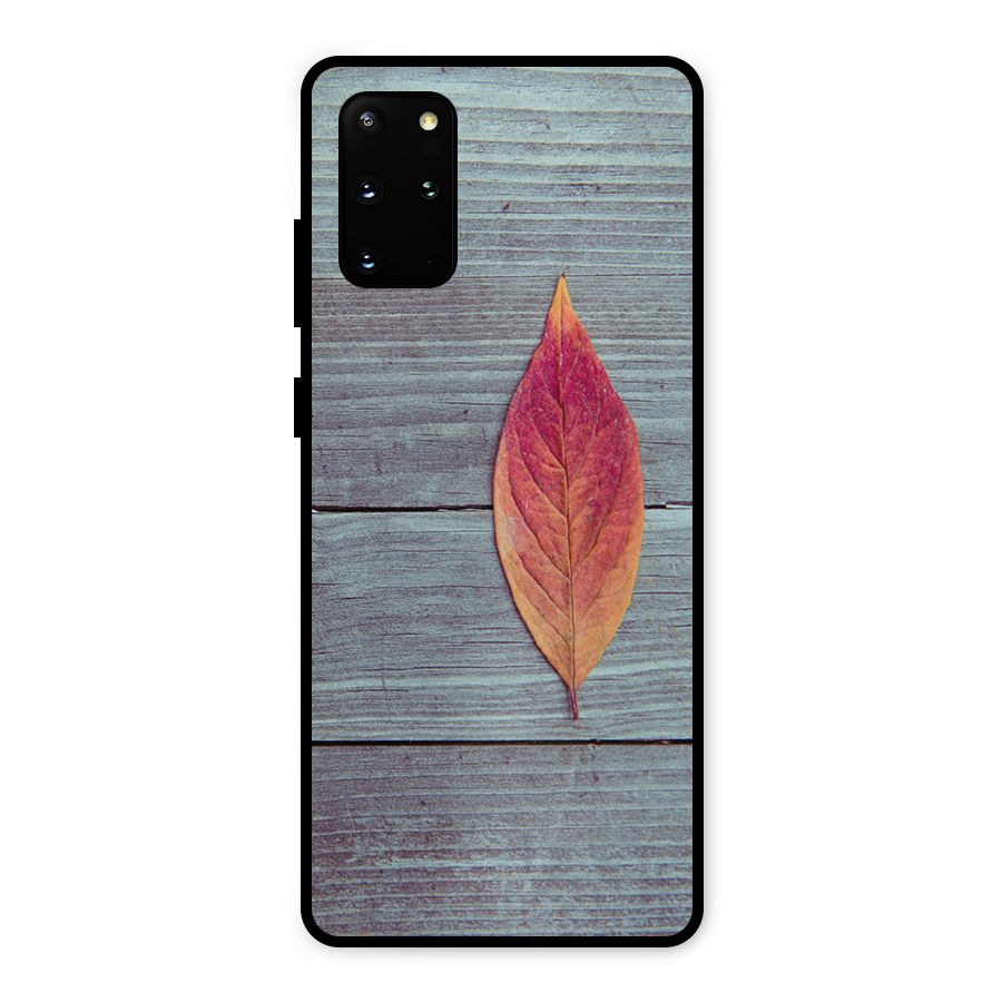 Classic Wood Leaf Metal Back Case for Galaxy S20 Plus