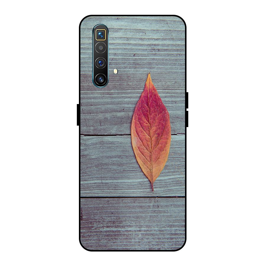 Classic Wood Leaf Metal Back Case for Realme X3 SuperZoom