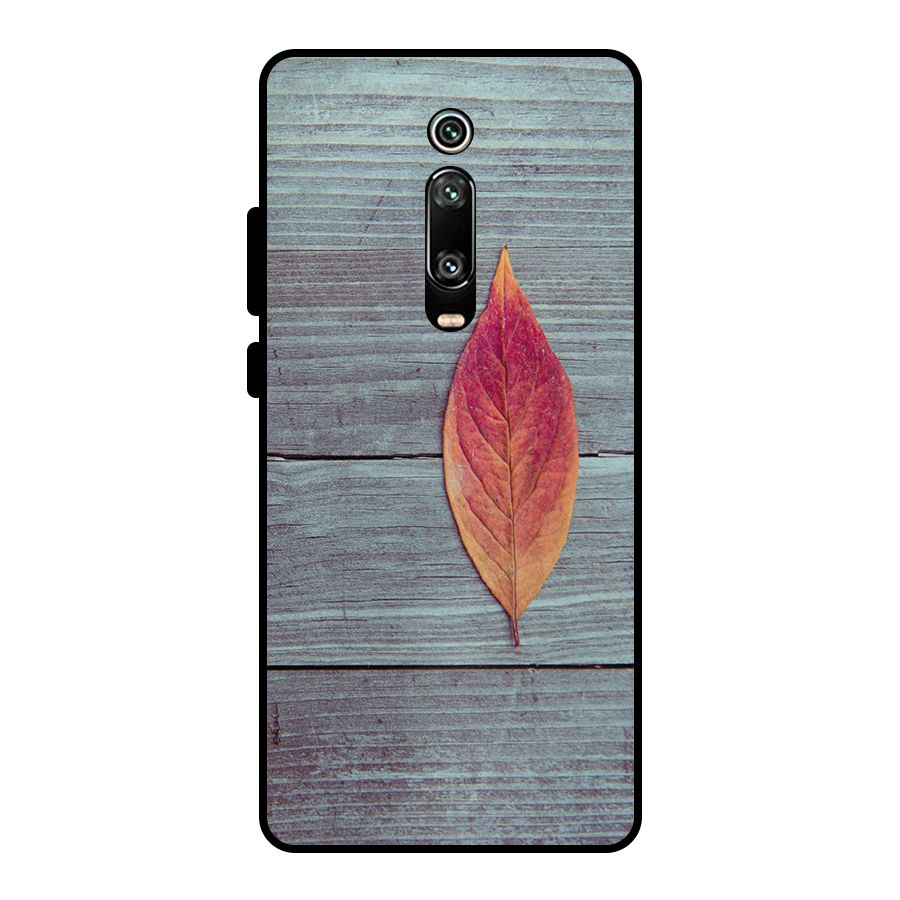 Classic Wood Leaf Metal Back Case for Redmi K20