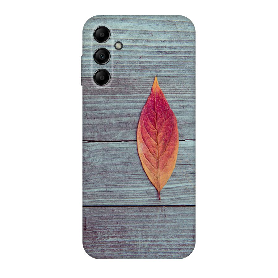 Classic Wood Leaf Original Polycarbonate Back Case for Galaxy A14 5G