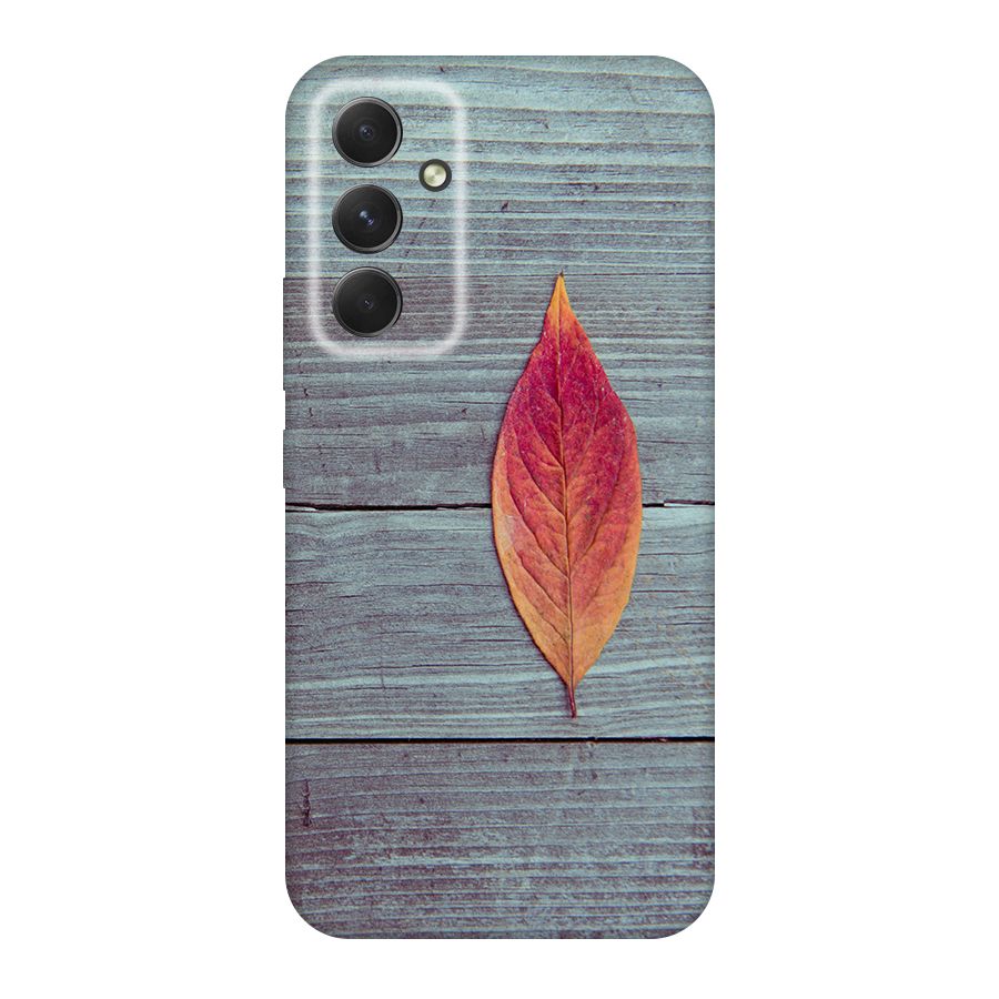 Classic Wood Leaf Original Polycarbonate Back Case for Galaxy A54
