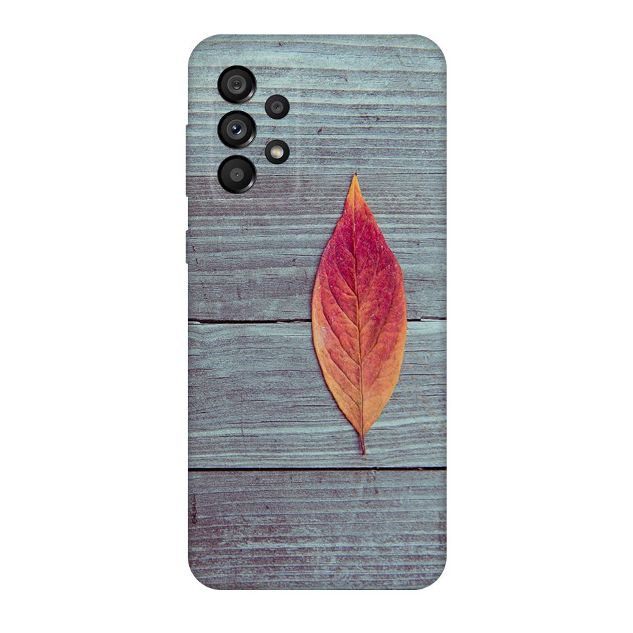 Classic Wood Leaf Original Polycarbonate Back Case for Galaxy A73 5G