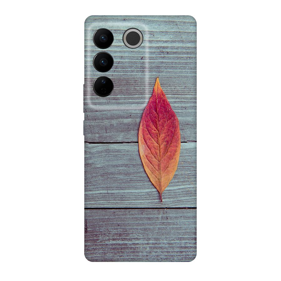 Classic Wood Leaf Original Polycarbonate Back Case for Vivo V27