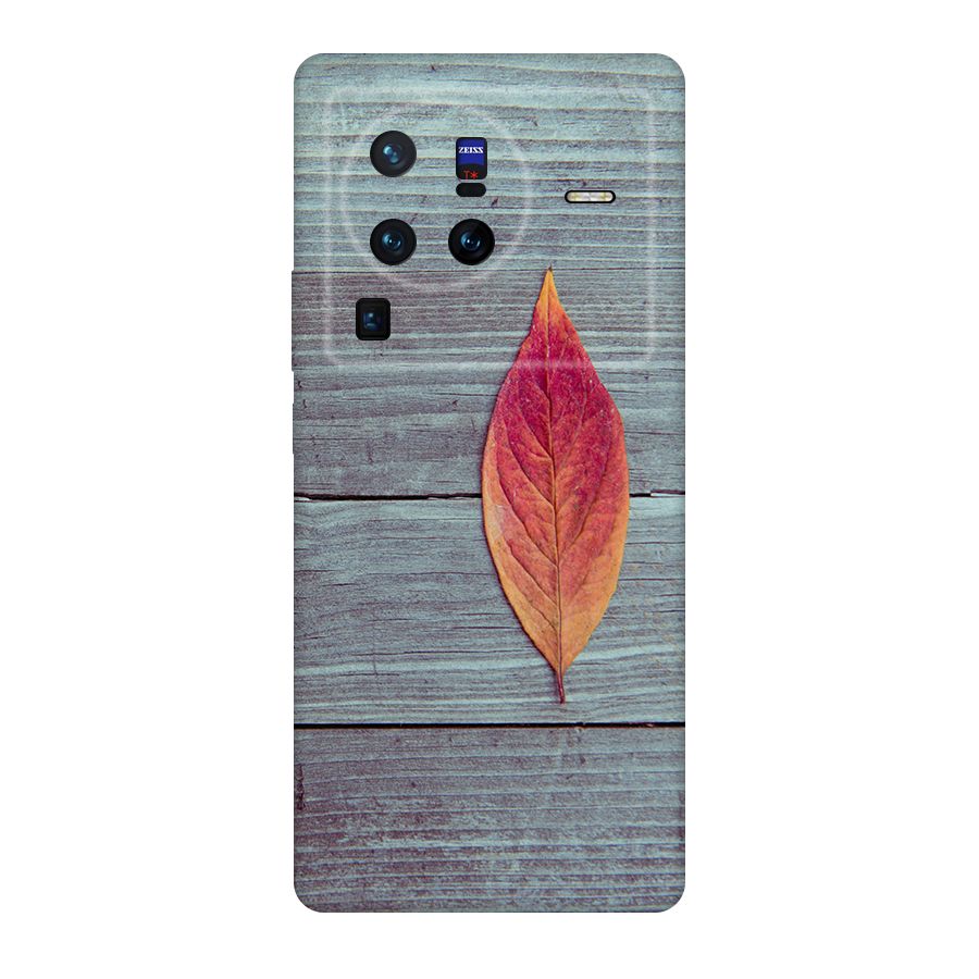 Classic Wood Leaf Original Polycarbonate Back Case for Vivo X80