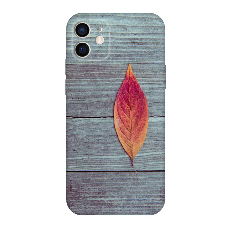 Classic Wood Leaf Original Polycarbonate Back Case for iPhone 12
