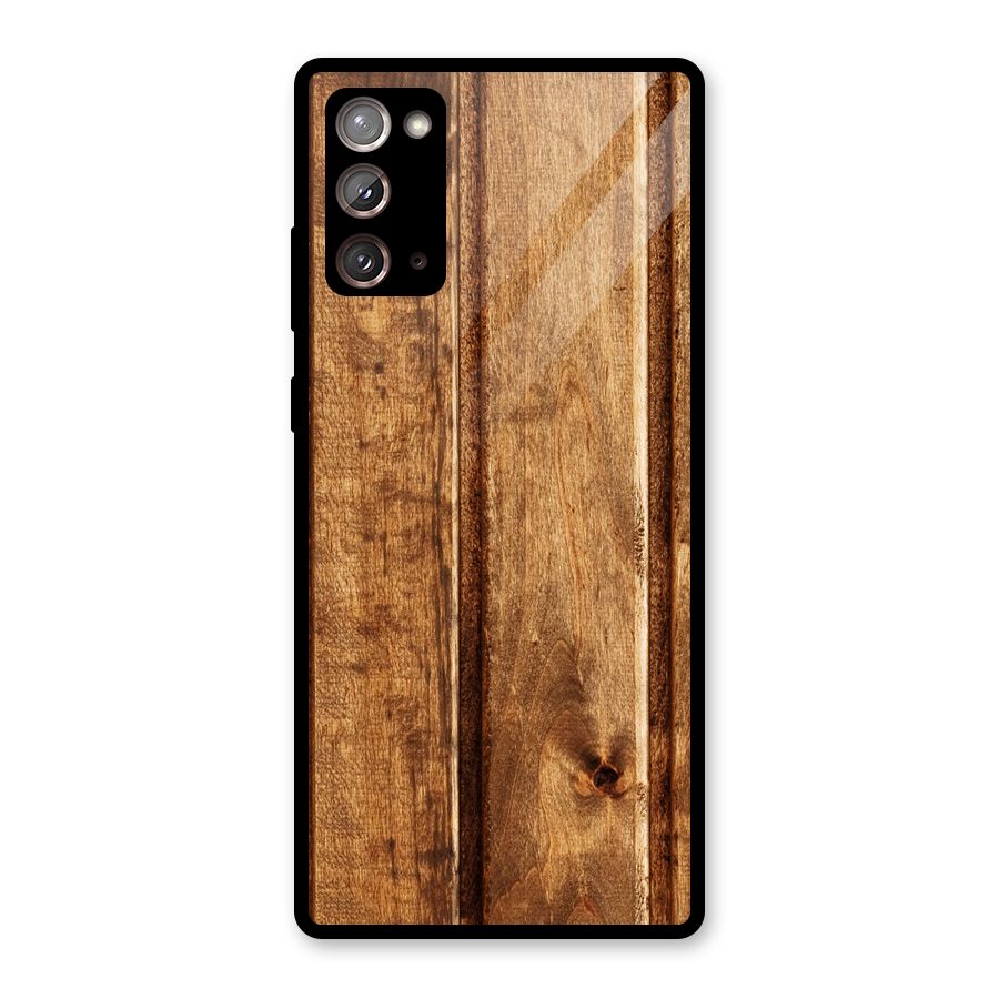 Classic Wood Print Glass Back Case for Galaxy Note 20