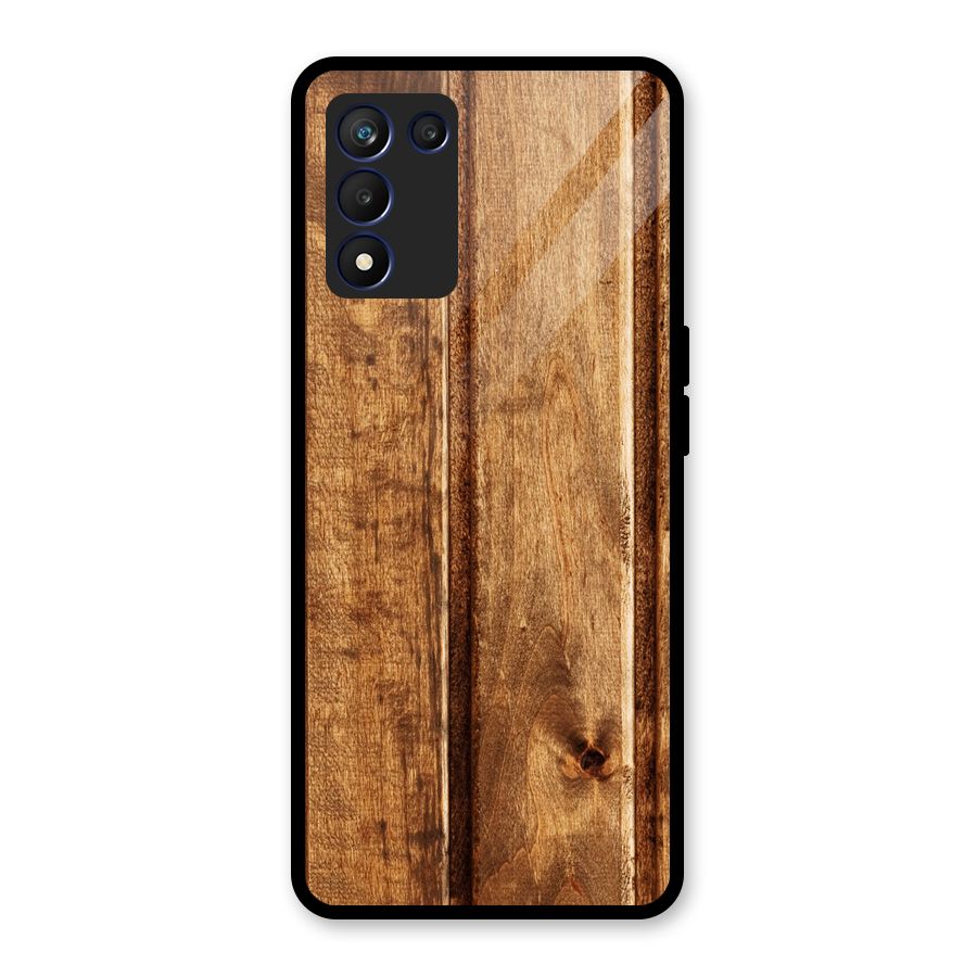 Classic Wood Print Glass Back Case for Realme 9 5G Speed
