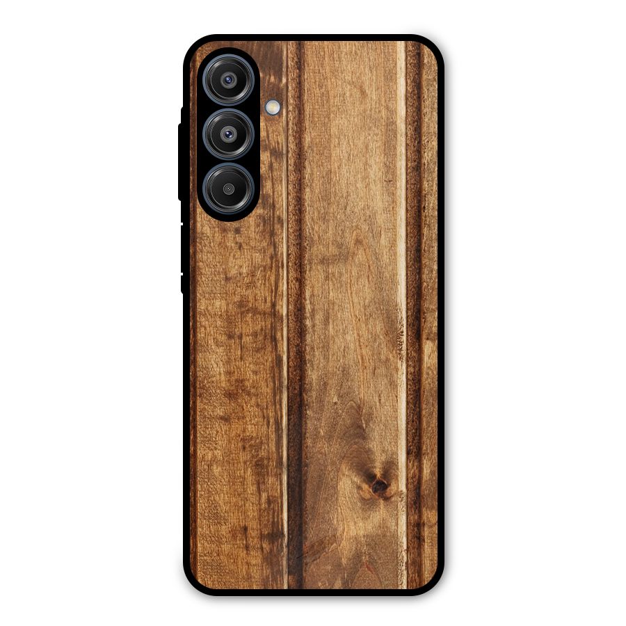Classic Wood Print Metal Back Case for Galaxy A16 5G
