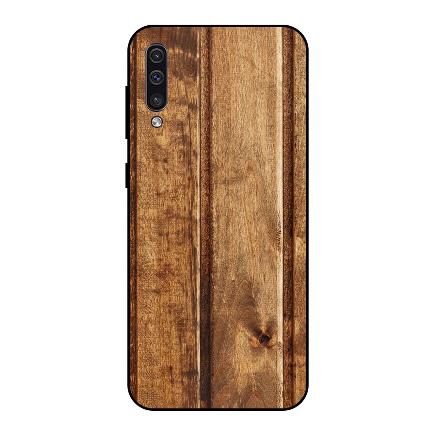 Classic Wood Print Metal Back Case for Galaxy A30s