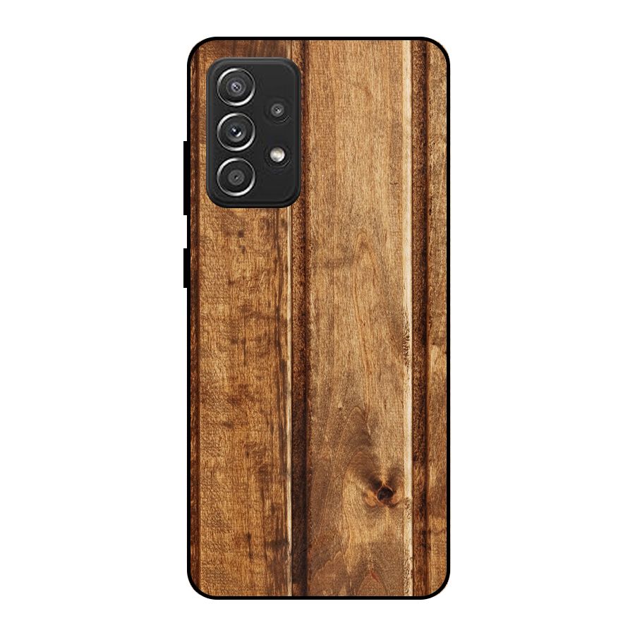 Classic Wood Print Metal Back Case for Galaxy A52s 5G