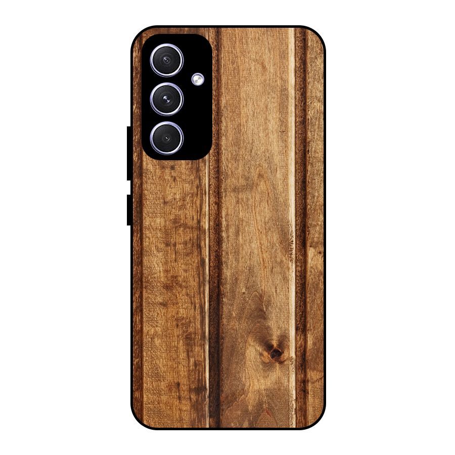 Classic Wood Print Metal Back Case for Galaxy A54