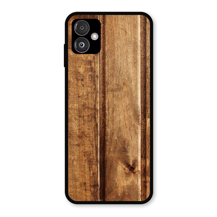 Classic Wood Print Metal Back Case for Galaxy F14