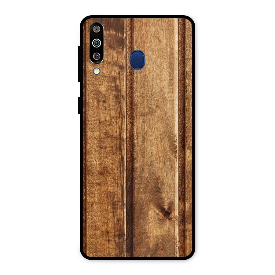 Classic Wood Print Metal Back Case for Galaxy M30